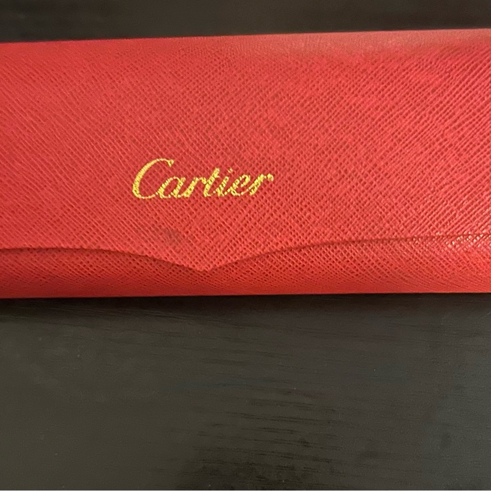 Cartier Red Leather Pouch